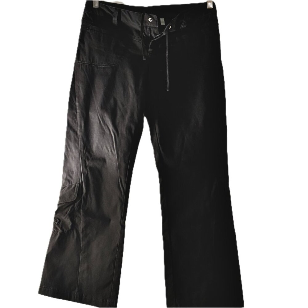 Athleta Women's Soft Shell Ski Snowboard Ski Pants Sz 4 Black Pockets EUC